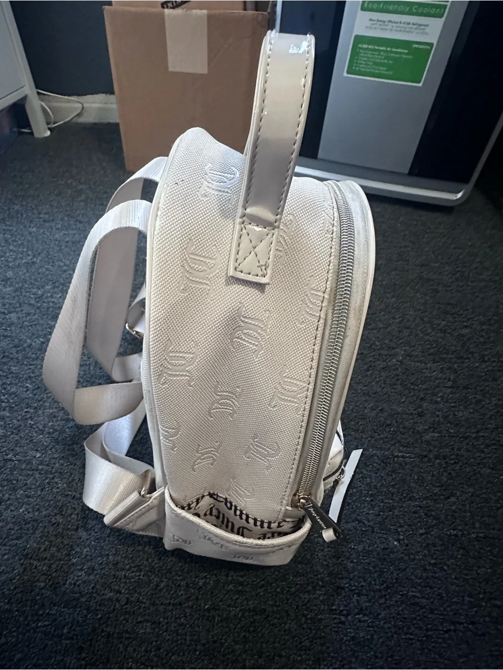 Juicy Couture Cream Mini Logo Backpack